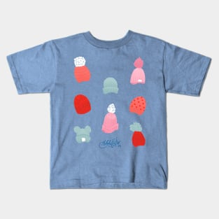 Winter Hats Kids T-Shirt